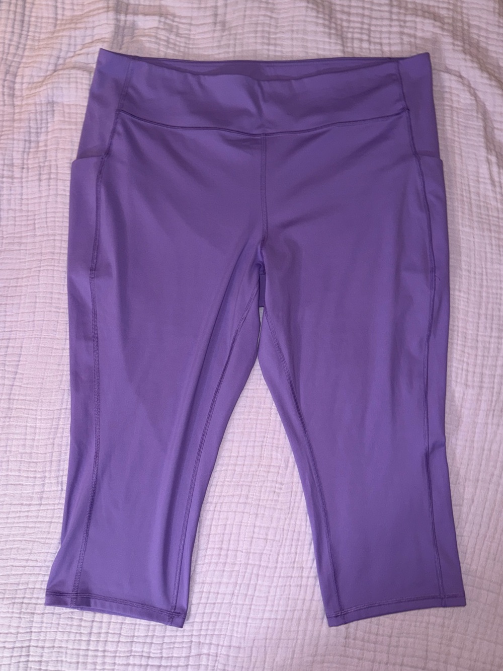 Purple Athletic Capri Leggings NWOT